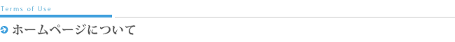ホームページについて